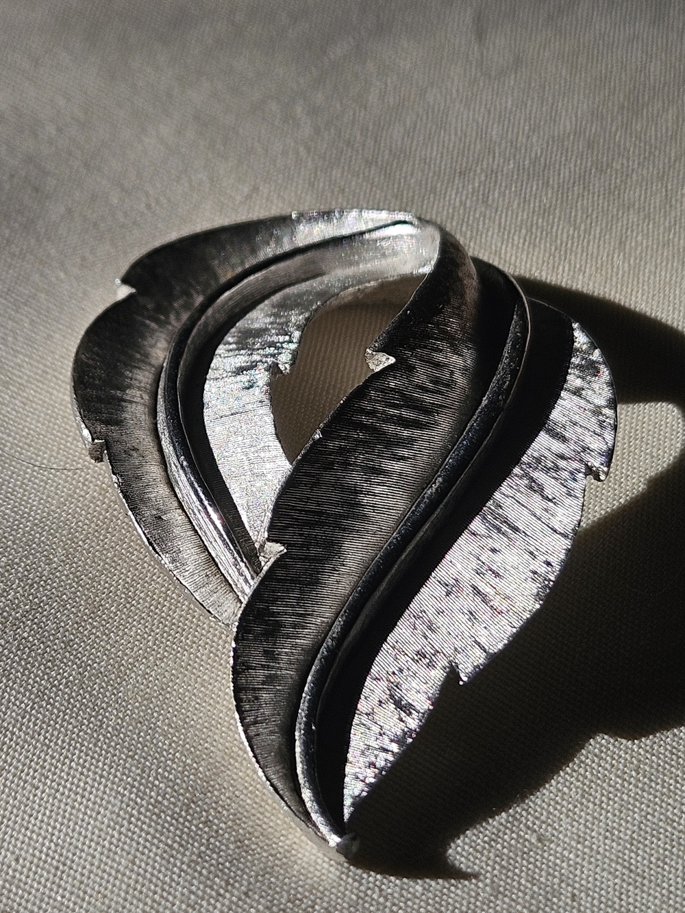 Silver Leaf-Style Statement Brooch - Women Accessories